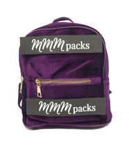 Load image into Gallery viewer, Purple Velvet Backpack
