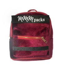 Load image into Gallery viewer, Red Velvet Backpack
