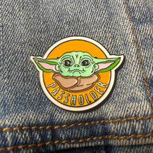 Load image into Gallery viewer, Baby Yoda Pass holder PIN

