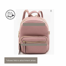 Load image into Gallery viewer, Faux (vegan) Leather Mini Backpack
